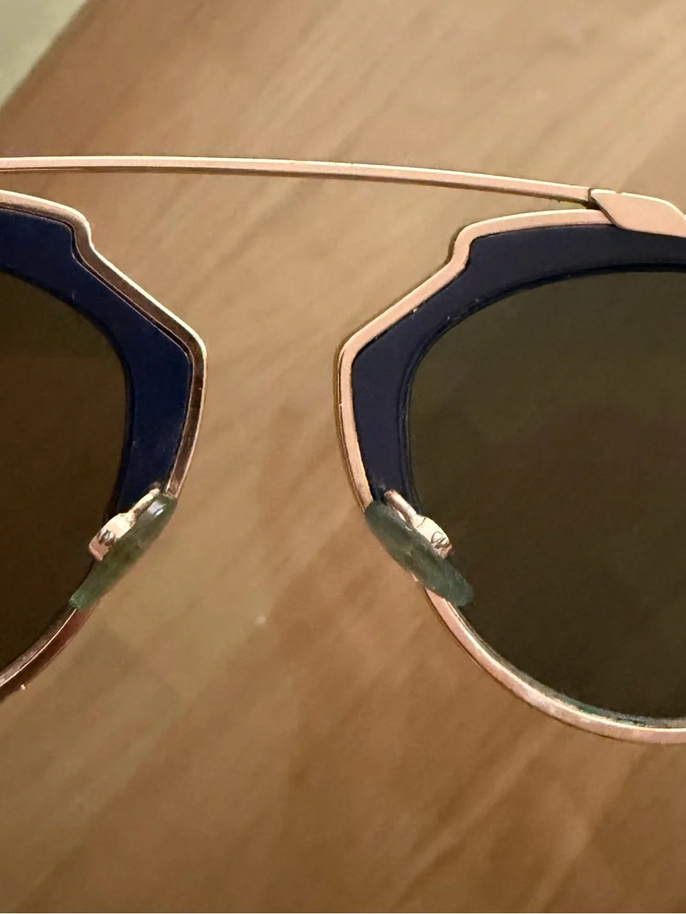 Christian Dior So Real sunglasses Navy Blue and rose gold Sunglasses Authentic